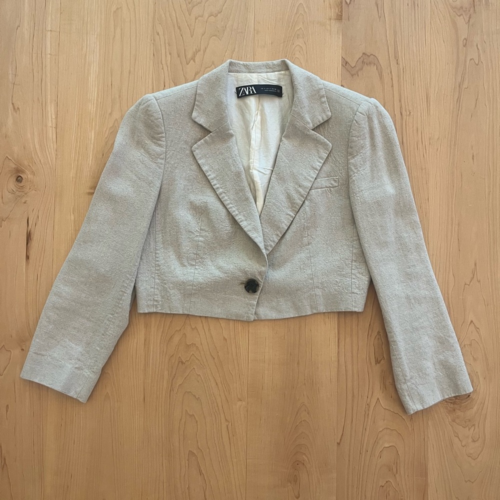 [Zara] Cropped Blazer